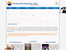 Tablet Screenshot of prayagheritage.com